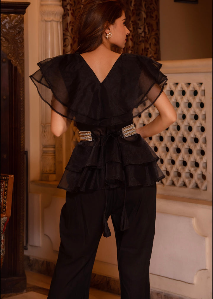 Bhavna Organza Set in Black