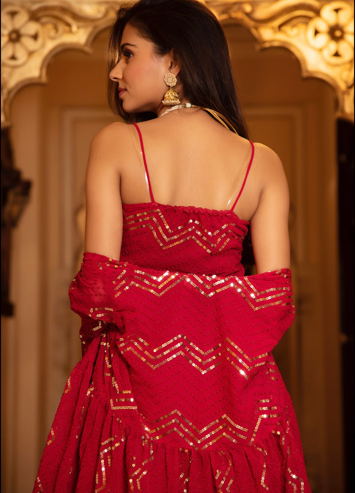 Ridhi Red Set