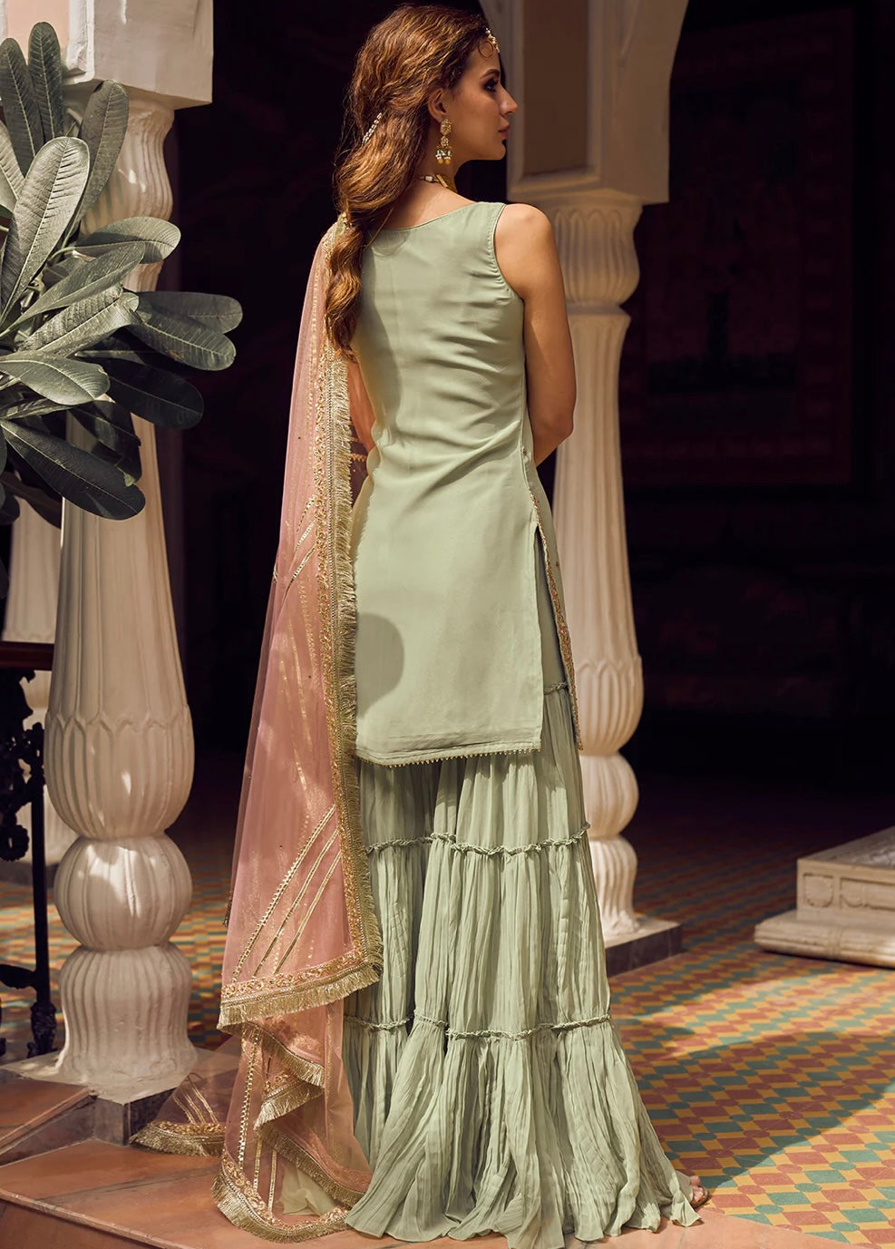 Mindy Sharara
Suit in Mint Green