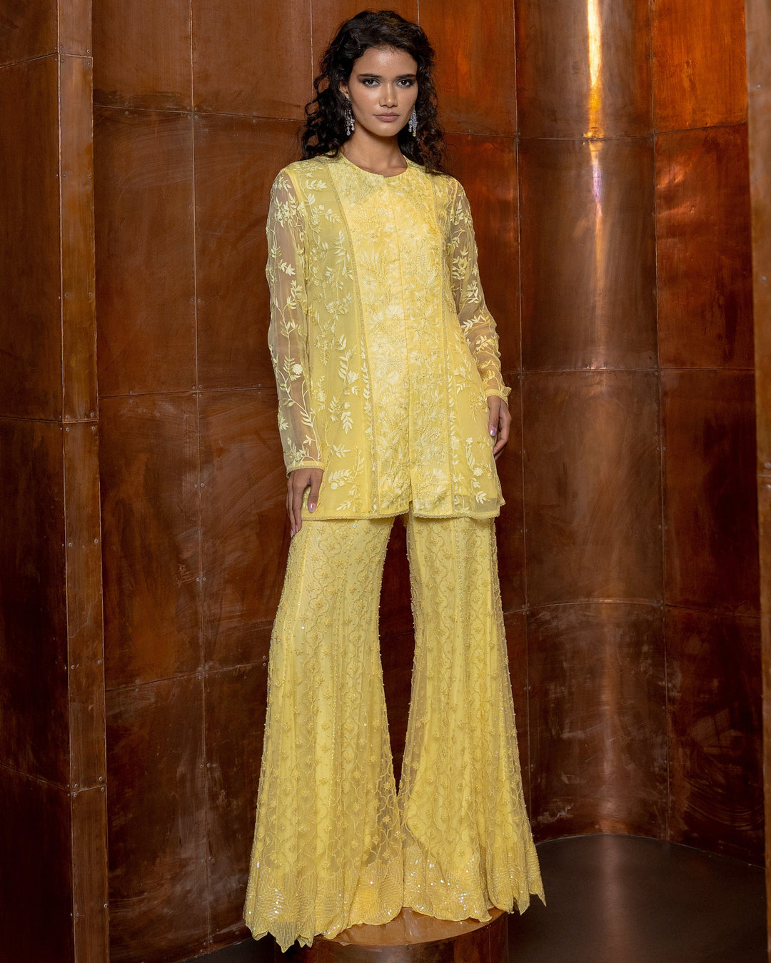Ahana Canary Yellow Kurta Set