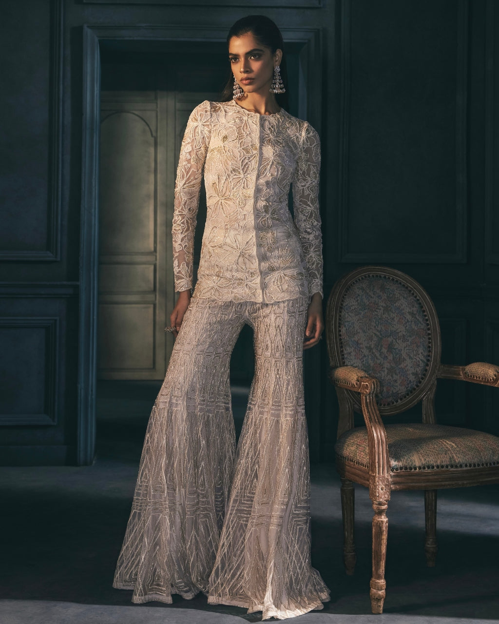Meher Ivory Kurta Set - front