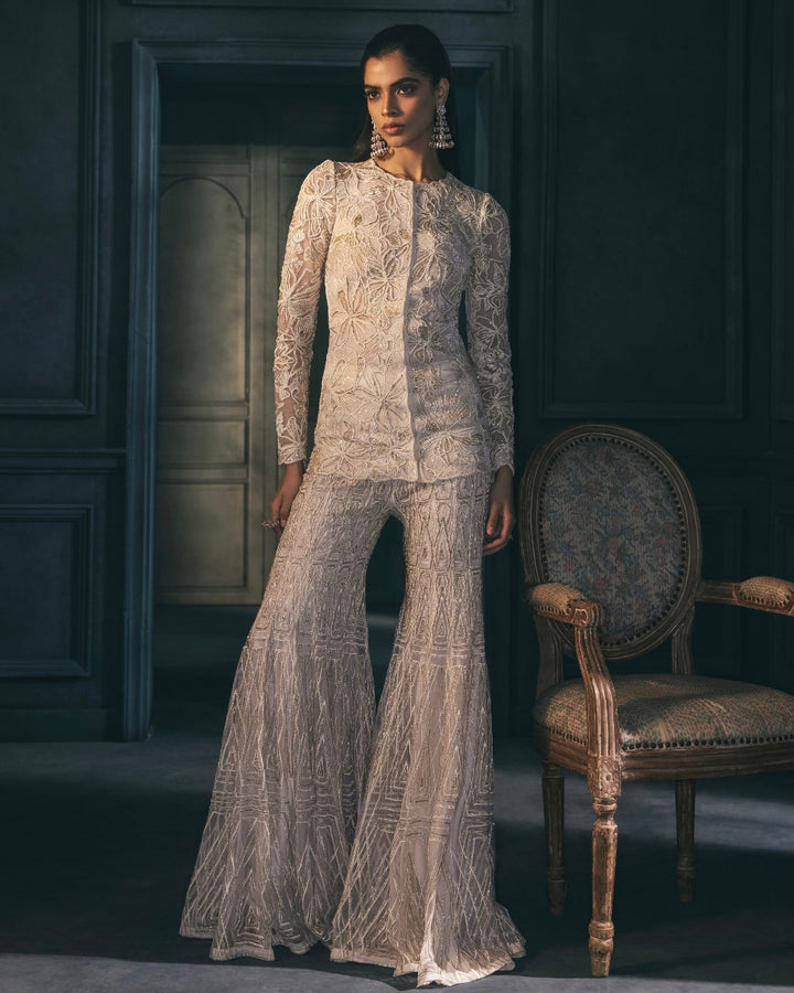 Meher Ivory Kurta Set - front