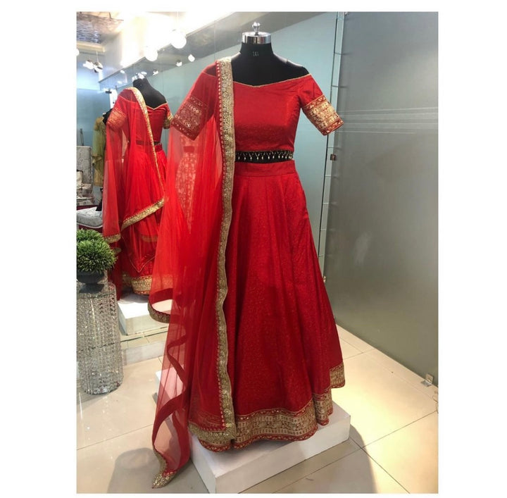 Mani Lehenga in Red - Khayal Custom Design